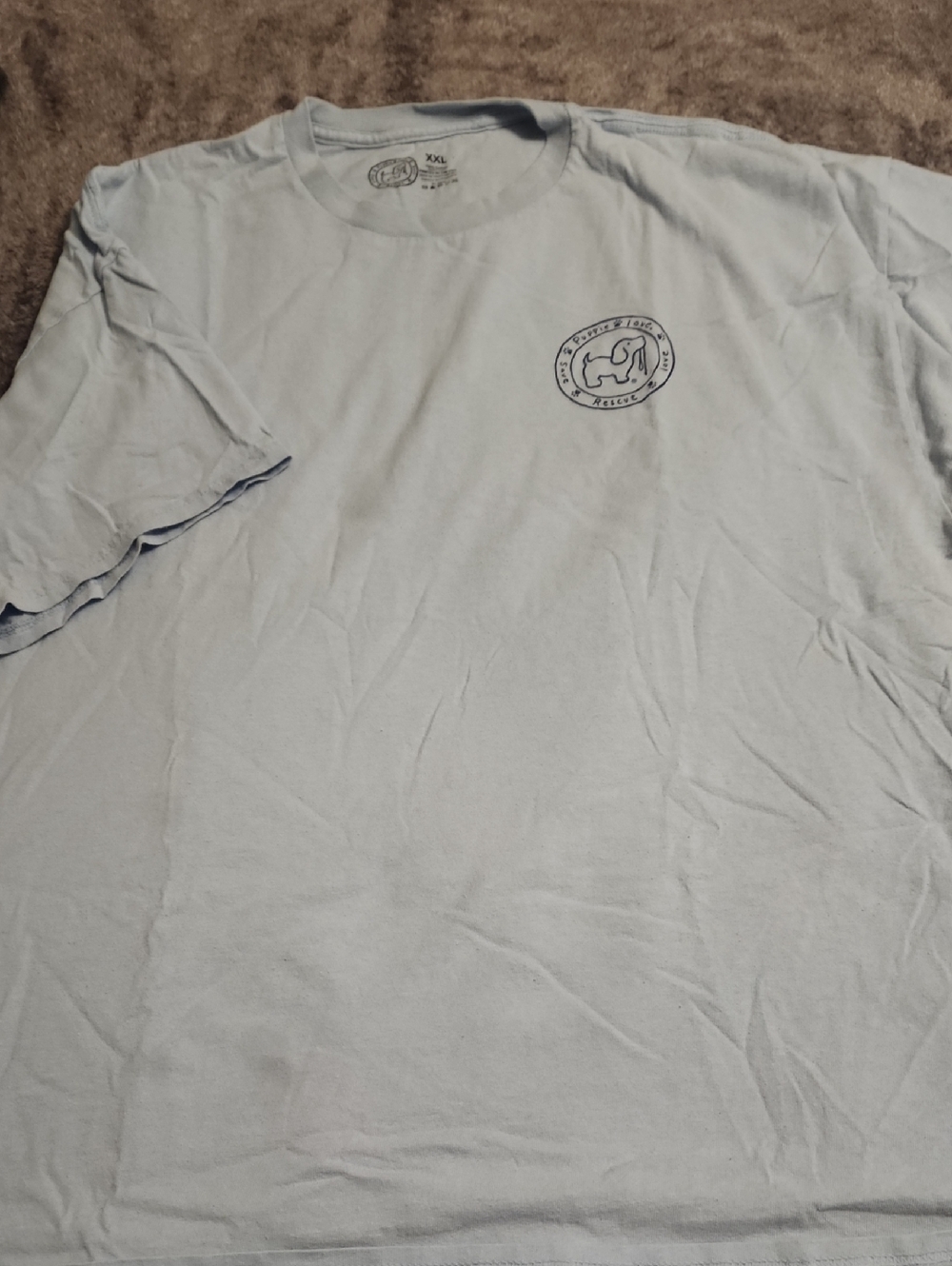 Light Blue Graphic Short-Sleeve Unisex Shirt